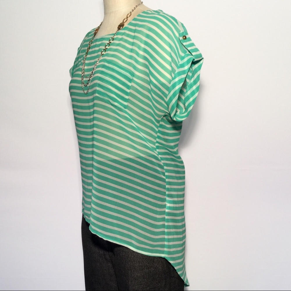 B_ENVIED Sheer Lightweight Hi-Lo Tunic